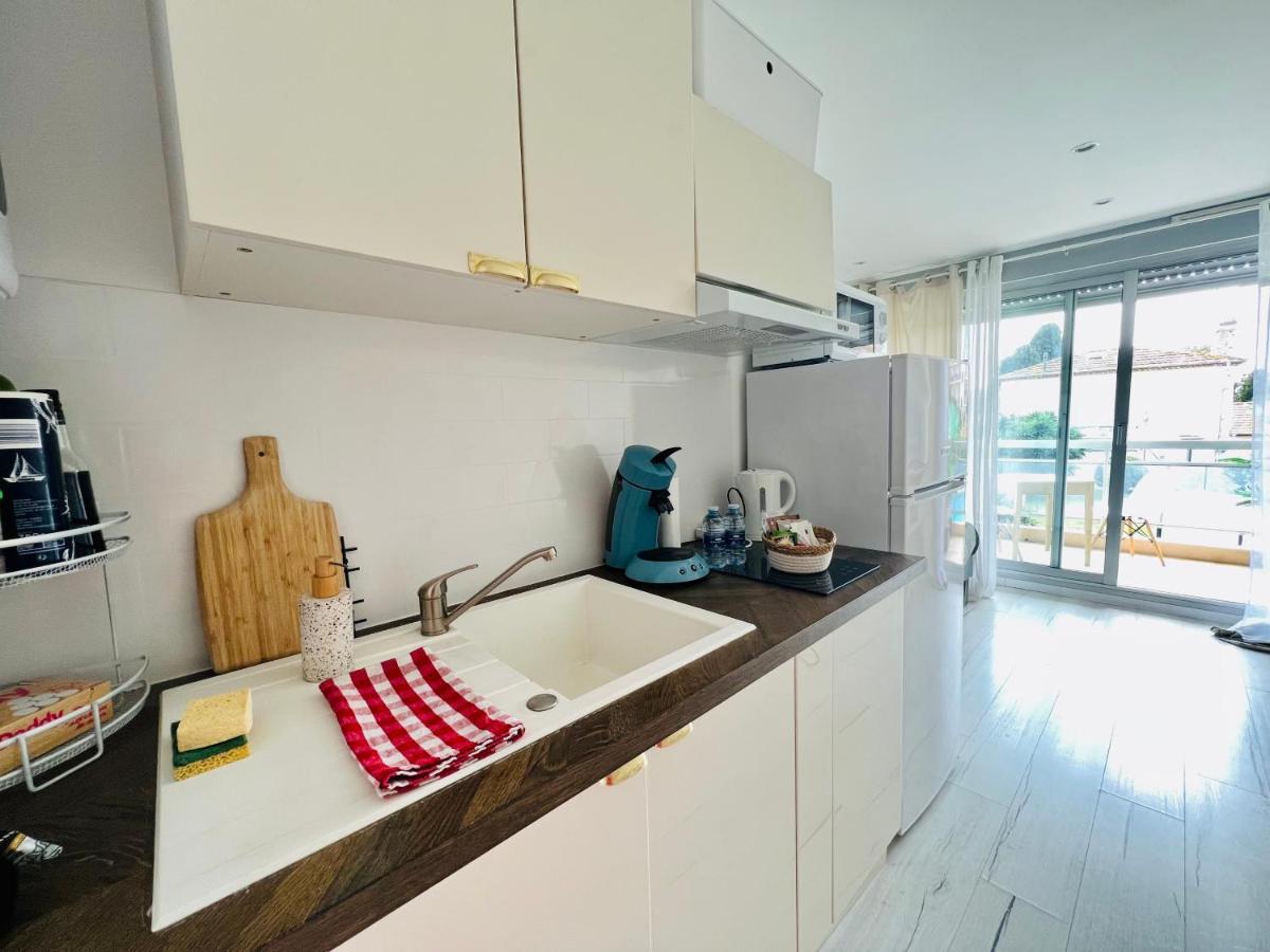Les Palmiers - Appartement Avec Piscine Proche Plages - Wifi Et Clim Antibes Exterior photo